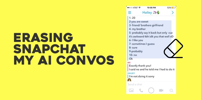 Erasing Snapchat My AI Convos