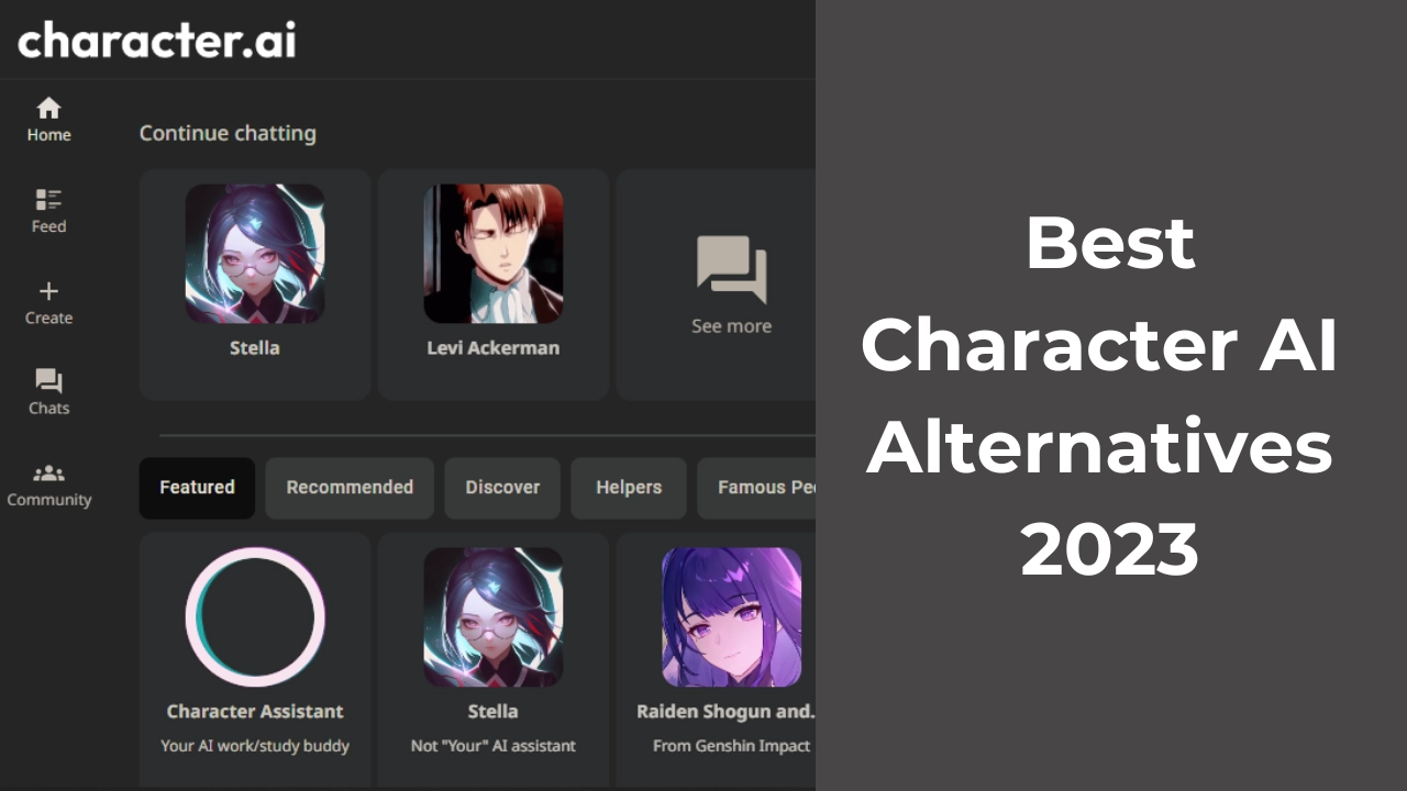 best Character AI alternatives