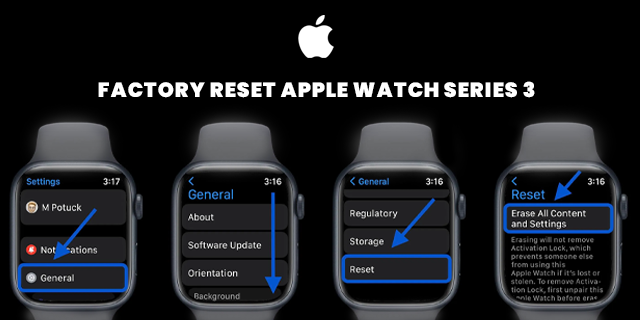factory reset apple watch series 3