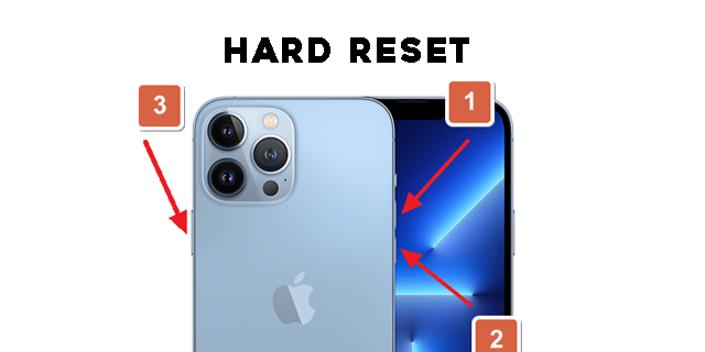 hard reset iphone 13