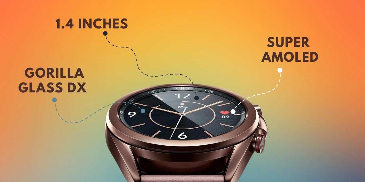 Samsung Galaxy Watch 3 display. 