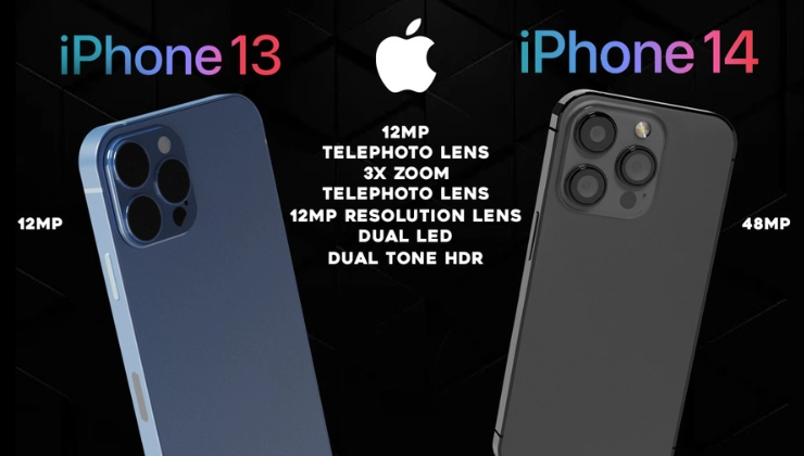 camera specs of iphone 13 vs iphone 14