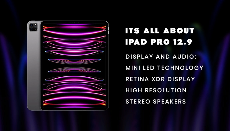 display and audio features of ipad Pro 12.9